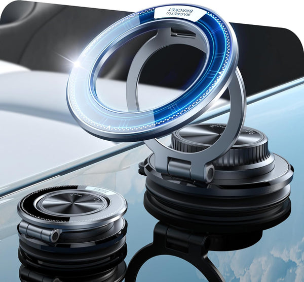 ETODBUWS Ultra-Thin Vacuum Magnetic Car Phone Holder for MagSafe[108+LBS Strongest Suction & 3000gf