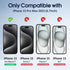 Ambison Matte Glass Screen Protector for iPhone 15 Pro Max (2 Pack) - Anti-Glare, Bubble-Free, 6.7" Install Frame, 2023