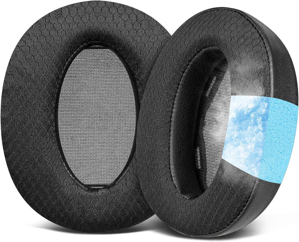 SOULWIT Cooling Gel Earpads for Sony WH-H910N H910 h.Ear on 3 Wireless Headphones - Noise-Isolating Foam Cushions, Black