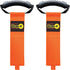 Easy-Carry Wrap-It Storage Straps - 2 Pack 22” Blaze Orange Heavy-Duty Hook and Loop Cord Carrying Strap with Handle
