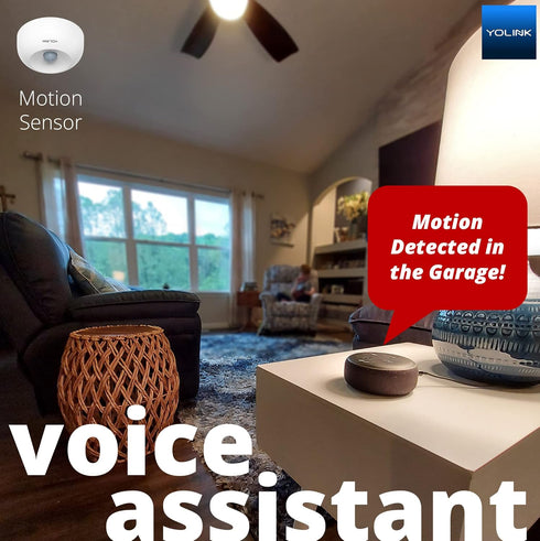 YoLink LoRa Smart Motion Detector, Indoor Motion Sensor, Wireless Range 1/4 Mile, Alexa, IFTTT, Hub Required