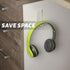 4 Pieces Headphone Hanger Hook, Headset Holders Wall Mount with Adhesive Glues for General Purpose Game Headphones