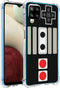 Hard PC Bumper Shockproof Clear Soft Slim Case for Samsung Galaxy A12 6.5inch, Retro Game Design