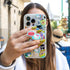 Sonix Magnetic Phone Grip, Removable Silicone Ring Loop Holder - Compatible with MagSafe | Hello Kitty Stickers