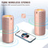 LENRUE F21 Wireless Bluetooth Speaker, Portable Outdoor Waterproof Speakers with Light, Pink