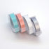 Motex Refill Tape for Embossing Label Maker, 4 Color Tapes, 3/8-Inch (Baby Pink, Baby Mint, Silver, Transparent)