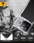 Lanhiem Metal Case for iPhone 15 Pro Max, Built-in Camera Kickstand & Glass Screen Protector, Heavy Duty Rugged Cover