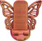 Generic Butterfly Cell Phone Stand for Desk, Coral, Decorative Phone Holder with Wings