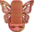 Generic Butterfly Cell Phone Stand for Desk, Coral, Decorative Phone Holder with Wings