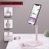 Doboli Cell Phone Stand, Phone Holder for Desk, Compatible with iPhone and All Mobile Phones, Pink Gift for Adults