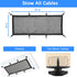 Cable Management Net Under Desk Kit, ZZM Privacy Mesh Wire Manager, Large Capacity Cord Organizer Net for Office, Home,