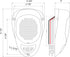 Magnadyne LS2-WHITE Linear Series Water Resistant 3 Inch Surface Mount Satellite Speaker with White LED Lighting (Set
