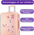 50 PCS Pig Stickers, Waterproof Decal Vinyl Cute Animal Kawaii Cartoon Pink Piggy Sticker Decoration for Water Bottles,