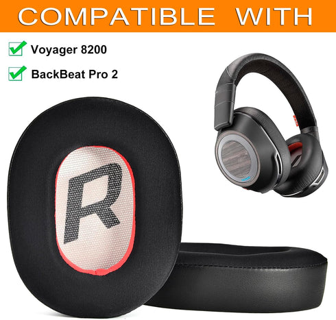 Voyager 8200 Cooling Gel Ear Pads Replacement Cover Cushions Compatible with Plantronics BackBeat Pro 2, Voyager 8200 UC Headphones,High-Density Noise Isolation Foam