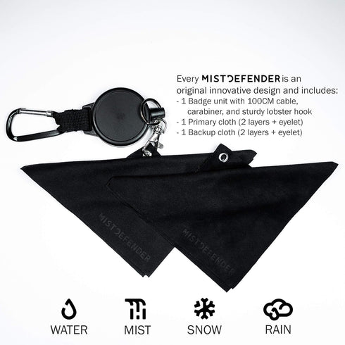 Lens Cloth and Retractable Reel for Outdoor Photography, Eyeglasses, Camera Lenses, Electronics, Sport Goggles and More