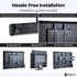 GEARit 22 lbs) Sound Bar Mount, Soundbar TV Bracket (Up to Mount Top or Bottom or Wall Hold, Height and Depth