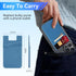 SHANSHUI Phone Card Holder Stick On, Cell Phone Silicone Sticky Wallet Sleeve Pocket Business ID Credit Card Compatible