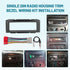 2002-2007 NuIth Single DIN Radio Dash Kit W/Radio Wiring Antenna Adapter for Select Chrysler/Dodge/Jeep, Single Din