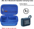 Carrying Case for JBL Go 3 / JBL Go 4, Waterproof Dustproof Speaker Storage Holder, Blue