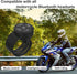 Bluetooth Helmet Earphone Remote - Controls Music, Voice Assistants, Calls, and More - Long Battery Life - Waterproof - Compatible with Android and Apple Devices - Easy Installation