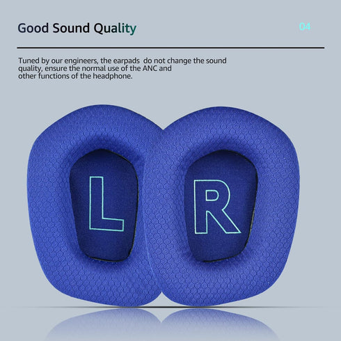 Fabric Replacement Ear Pads for Logitech G733 Gaming Headset, Fit Logitech G335 Wireless Headphone, Soft Mesh Fabric