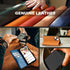 SHIELDON 15 2023, 15 6.1" Case for iPhone Genuine Leather Wallet Foldable Case with Kickstand RFID Blocking Card Holder