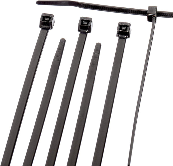 THE CIMPLE CO 17 inch Black Nylon Zip Ties, Strong Indoor and Outdoor Rated, 100 Pack