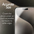 Front and Back Screen Protector for iPhone 15 Pro Max, Tempered Glass HD Clarity Compatible with 6.7 inch