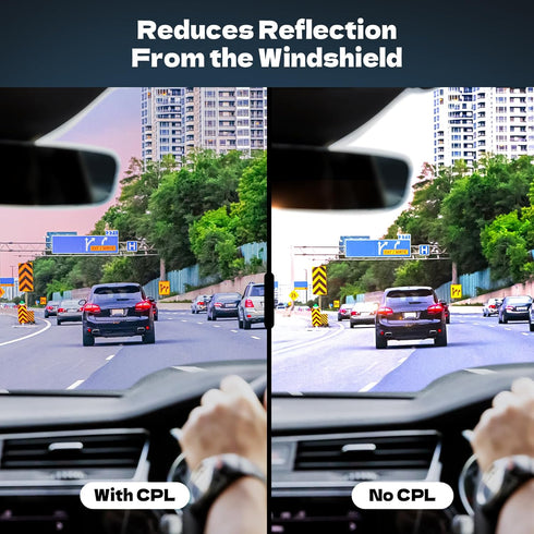 CPL Circular Polarizing Filter, Lens Protection for Vantrue E1, E2, E3, E1 Lite, S1 Pro, N4 Pro, N5 Dash Cam