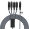 USB C to Multi 4 in 1 Long Charger Cable - Dual Lightning/Type C/Micro USB Connector, 2M/6Ft 6A PD Fast Long Charging