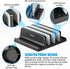 Ryvlan 3 17 Inches Vertical Laptop Stand, Slot Adjustable Laptop Storage Rack and Desk Organizer, Silicone-Padded