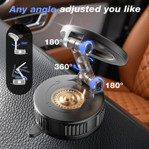 Vooii (130+LB 3000gf 360 17 16 15 14 13 12 Phone Holders for Your Car for Magsafe Strongest Ever Suction & Magnetic)