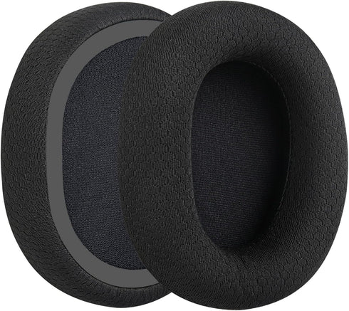 Geekria Comfort Mesh Fabric Replacement Ear Pads for Microsoft Xbox Wireless, Xbox Stereo Headset 20th Anniversary Special Edition Headphones Ear Cushions, Headset Earpads, Ear Cups Repair Parts