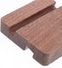 Gadpiparty 8x8x2cm Wooden Phone Stand Dual Slot Universal Mobile Phone Holder Walnut for Office and Home Use