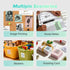 TYPONOS PM290 3 1 Pack Sticker Printer, Mini Printer, Bluetooth Sticker Maker Machine with Rolls Paper, Smart AI APP