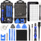 STREBITO 124-Piece Precision Magnetic Screwdriver Set, Electronics Tool Kit with 101 Bits for Computer, Laptop, Cell