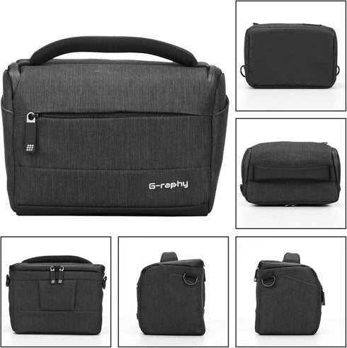 G-raphy Camera Bag Case Compact Lightweight Shoulder Crossbody Sling Waist Photography Bags for Nikon Canon Sony DSLR
