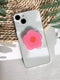 Cartoon Flowers Phone Grip Stand, Cute Clear Cell Phone Holder, Expandable Collapsible Accessory with Transparent Base