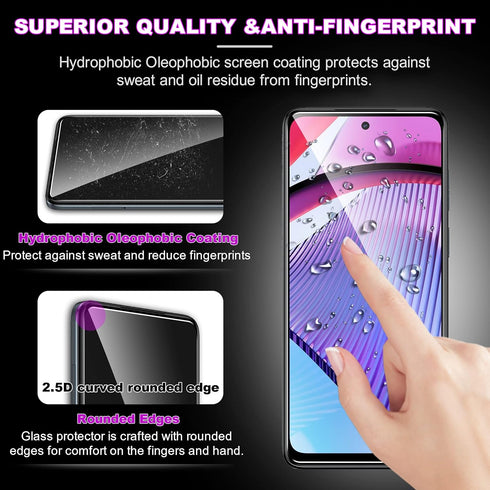4 Pack Screen Protector for Motorola Moto G Power 5G (2023) with 2 Pack Camera Lens Protector