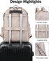 15.6 inch Backpack Backpack FADEON Leather Laptop Purse for Women, Designer Travel PU with Laptop Compartment for Work