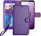 Samsung Galaxy S9 Wallet Case - Purple, with Card Slots & Kickstand