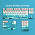 JSJT Side Printed Keycaps - Shine Through PBT Doubleshot Custom Keycap Set, Deep Sea Theme, 126 Keys for Cherry MX