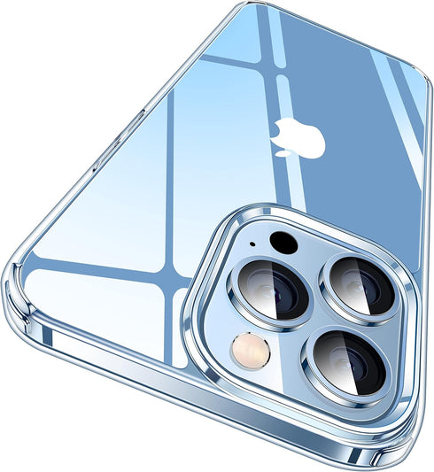 CASEKOO for iPhone 13 Pro Case, Crystal Clear Protective Shockproof, Military-Drop Protection for 6.1 inch