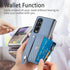 Asuwish Phone Case for Samsung Galaxy Z Fold 4 5G 2022 with Wrist Strap, Credit Card Holder Slot, Stand Kickstand