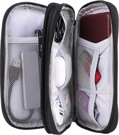 Travel Cable Organizer, Electronics Accessories Bag for Charger, Phone, Memory Card, Universal Organizer Gadget Bag -