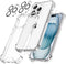 iPhone 15 Pro 5-in-1 Clear Case with 2 Glass Screen Protectors & 2 Camera Lens Protectors - Compatible & Durable.