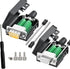 2Packs DB9 Serial Adapters, No Soldering Needed, D-SUB 9-pin RS232 RS485 Adapter to Terminal Connector with Bolts Nuts