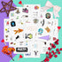 BulbaCraft 100Pcs Science Stickers for Students - Science Class Room Decor, Waterproof Vinyl Decals, Gifts for Women