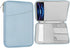 MoKo 12.9 Inch Waterproof Tablet Sleeve Bag, Compatible with iPad Pro M4 & Air M2 2024, Misty Blue