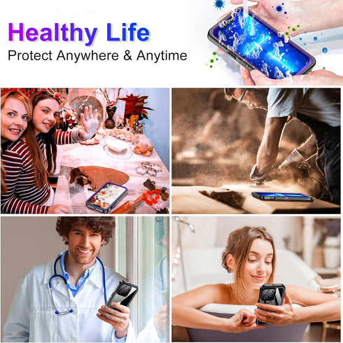 Red2Fire 2024 Waterproof Case for iPhone 13 Pro Max, Full Body Shockproof, IP68 Underwater, Dustproof, Dropproof
